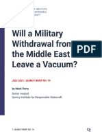 Perry - Will A Military Withdrawal From The Middle East Leave A Vacuum