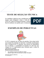 Testes de Seleção Técnica Do EXÉRCITO Do Reino Unido