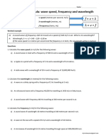 Wave Speed Equation Practice