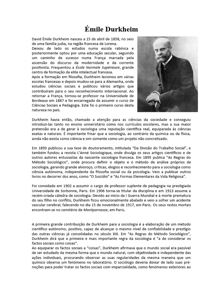 Émile Durkheim | PDF