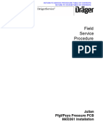 Drager Narkomed Field Service Procedure Julian Pfgf-Psys Pressure PCB 8603361 Installation