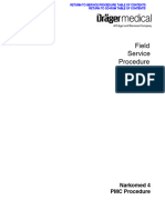 Drager Narkomed 4 Field Service Procedure PMC Procedure