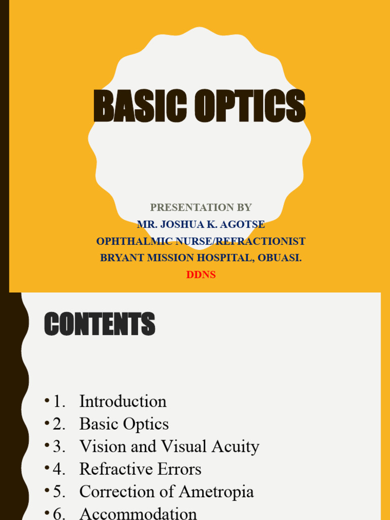 Basic Optics PDF