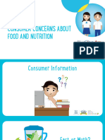 Lesson 1 - Consumer Concerns About Food and Nutrition GRADE 10