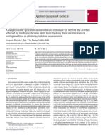 A Simple Visible Spectrum Deconvolution Technique To Prevent The Artefact Induced by The Hypsochromic Shift From Masking The Concentration of Methylene Blue