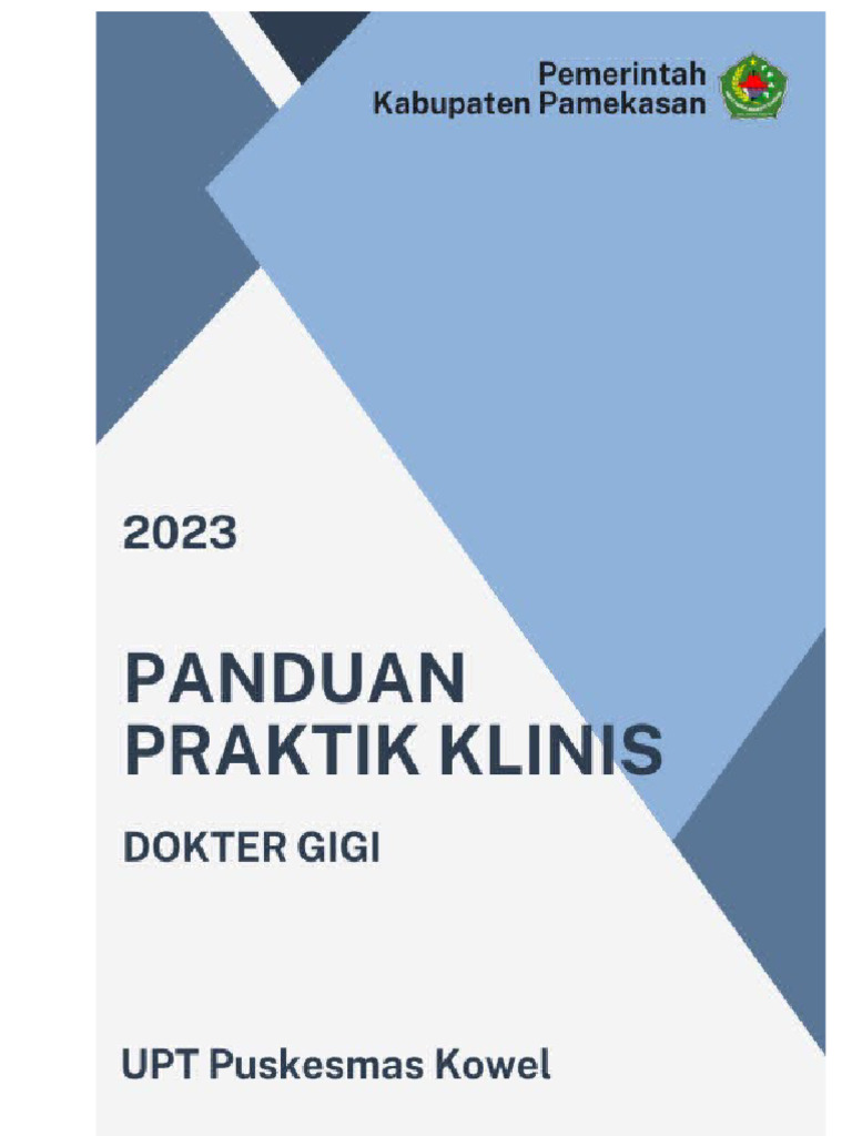 Panduan Praktik Klinis Dokter Gigi 2024 | PDF