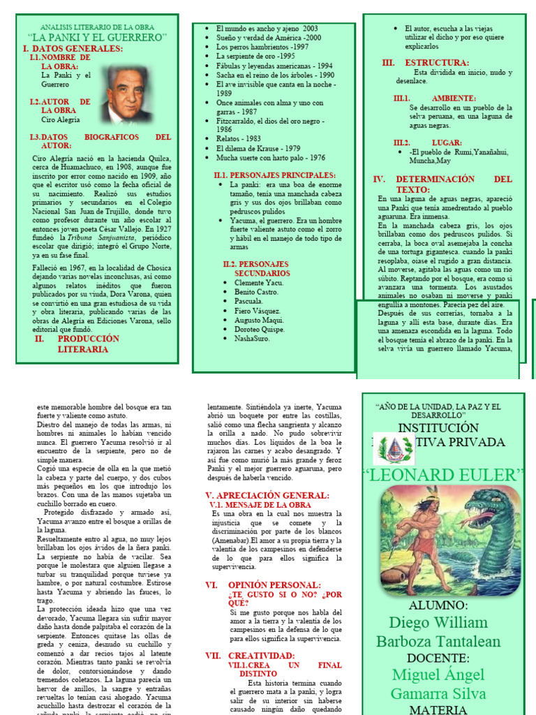 El Panki y El Guerrero Triptico | PDF