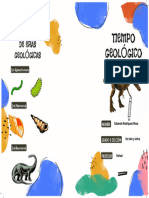 Folleto Tríptico Campaña Informativa de Fomento de La Lectura Colorido Infantil Azul y Amarillo