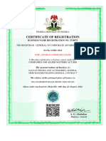 Certificate - Wise - Gworld Communications