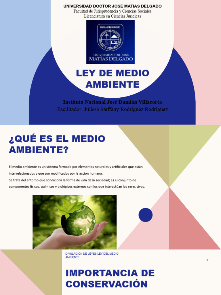 Ley de Medio Ambiente en El Salvador | PDF | Entorno natural