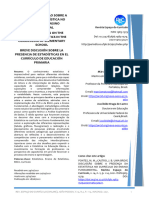 Uma Breve Discusso Sobre A Presena Da Estatstica No Currculo Do Ensino Fundamental