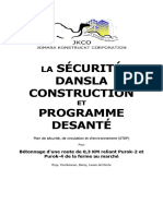 Programme de Sécurité Et de Santé Dans La Construction