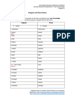 Singular and Plural Nouns Activity