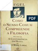 Hegel - Como o Senso Comum Compreende A Filosofia