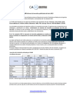 CAAM - Informe de Inversion Cierre 2023