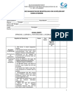 Skala (Rubrik) Zur Diagnostischen Beurteilung Eines Studierenden Mit Down-Syndrom