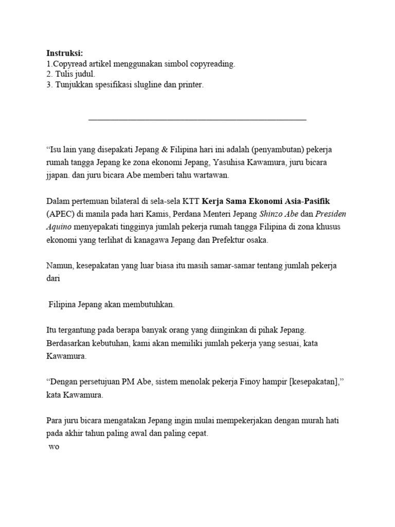 Latihan Rspc Copyreading Pdf Rodrigo Duterte Populism