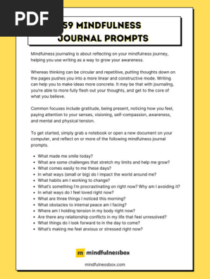 59 Mindfulness Journal Prompts