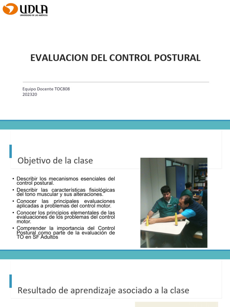 Evaluación del Control Postural Bobath | PDF | Medicina CLINICA
