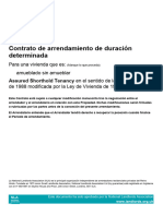 Acuerdo de Arrendamiento de Corta Duración Asegurado Por NLA