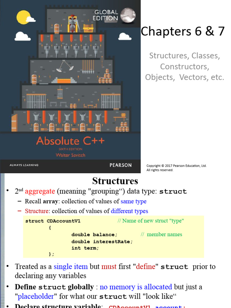 Lec5. C++ Classes, Constructors, Vectors | PDF