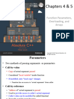 Lec4. C++ Function Parameters, Overloading, and Arrays