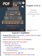 Lec9. Separate Compilation, Namespaces, Files IO