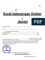 Surat Keterangan Kedokteran Gigi