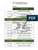Schedule Futsal Kahmi Cup