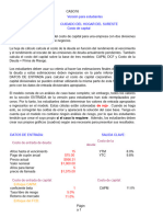 Costo de Capital de Atención Domiciliaria Del Sureste