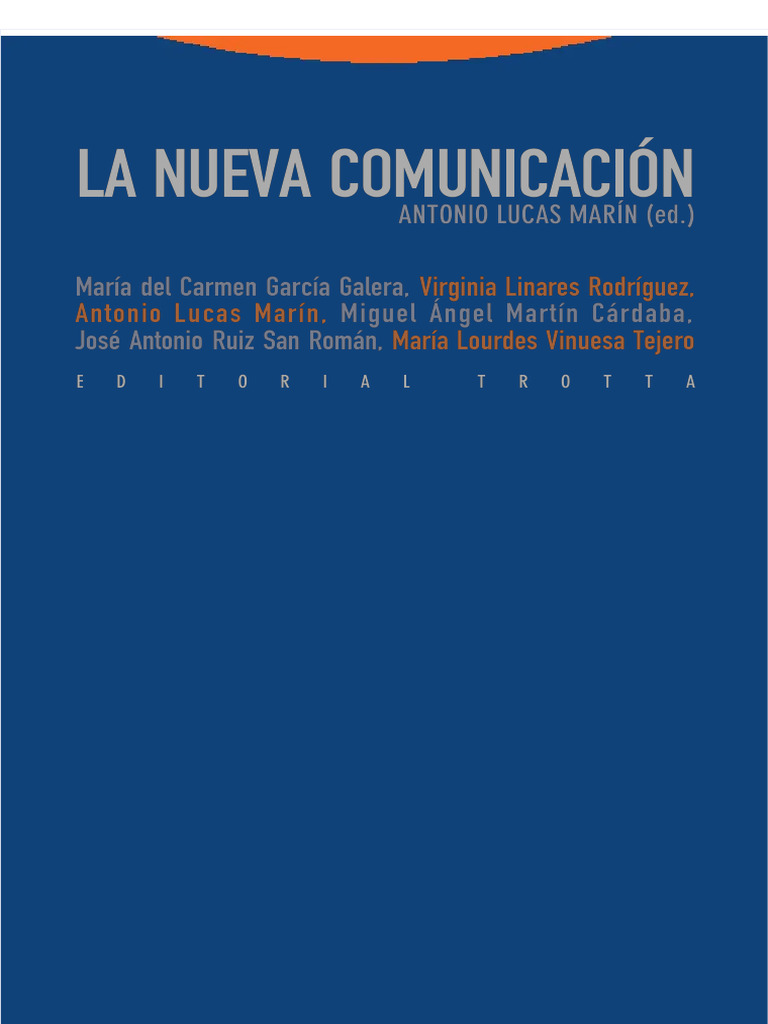 Pdf La Nueva Comunicacion Antonio Lucas Marin Compress Descargar