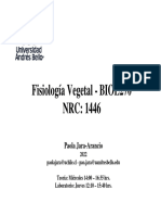 Clase 1 - Relaciones Hídricas Propiedades Fisicoquímicas Del Agua. Transporte Xilemático