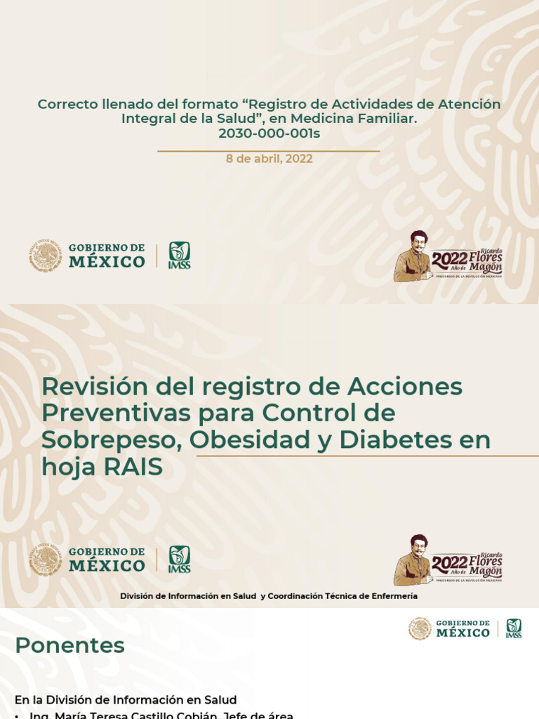Llenado del Formato RAIS en Medicina Familiar | PDF | Diabetes ...