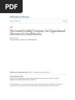 Sylvester J. Orsi - The Limited Liability Company - An Organizational Alternative For Small Business