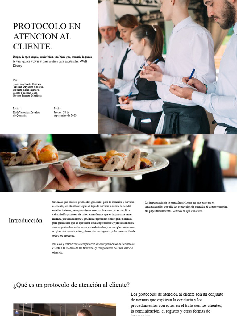 Protocolo de Atención Al Cliente. | Descargar gratis PDF | Servicio al ...