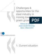 Challenges & Opportunities For The Steel Industry in Moving Towards Green Growth