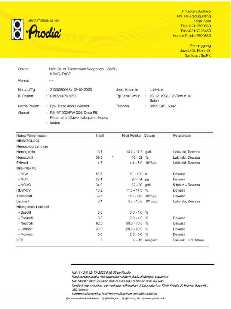Lab - Result-2103050063 Reza Abdul | PDF