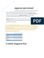 Contoh Anggaran Operasional