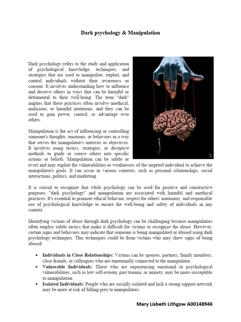 DARK PSYCHOLOGY SUMMARY visual data 2