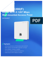Reyee RG-RAP1200 (F) AC1300 Wall-Mounted Access Point Datasheet-20220701