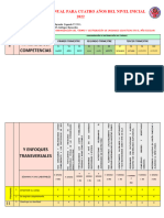 Planificación Anual 4 Años