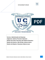 Actividad Estructura Del Sistema Financiero