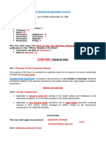 Summary Framework Statute