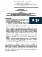 Pengumuman Pengadaan PPPK Teknis Lingkungan Pemerintah Kota Surakarta TA 2022 - 0
