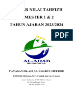 Cover Daftar Nilai Tahfizh TP 2023-2024