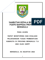 SAMBUTAN Kabid P2EPD DAK 2023
