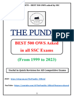 Best 500 Ows (Printable) - The Pundits