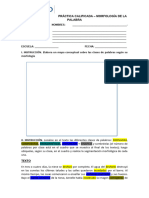 PRACTICA L CALIFICADA-MORFOLOGÍA DE LA PALABRA