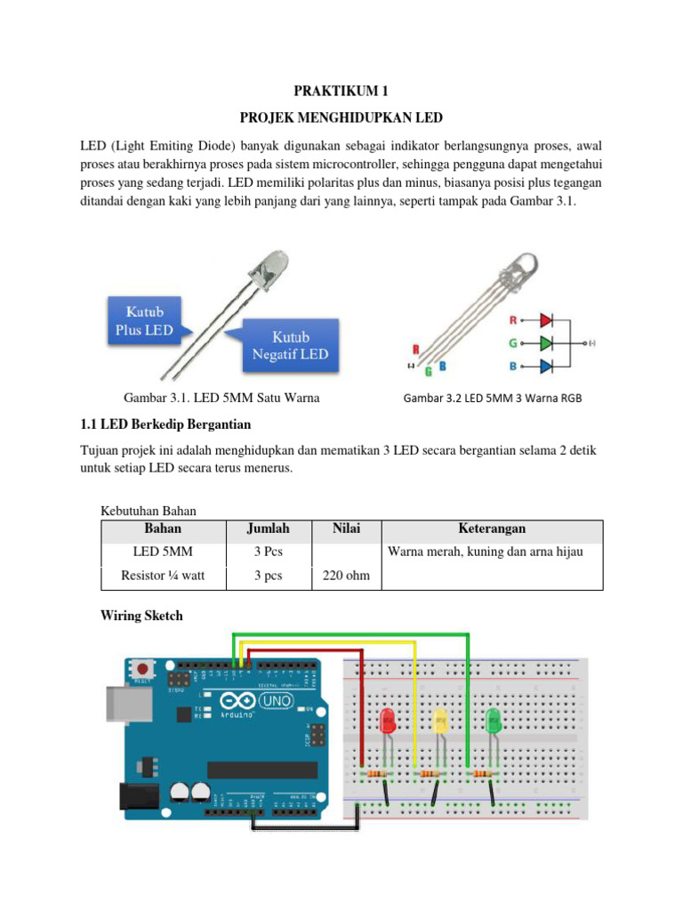 Proyek LED dan Sensor Cahaya Arduino | PDF | Komputer | Teknologi ...