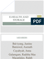 E-Health and Storage Group 1 (NCM 113 THEORY)